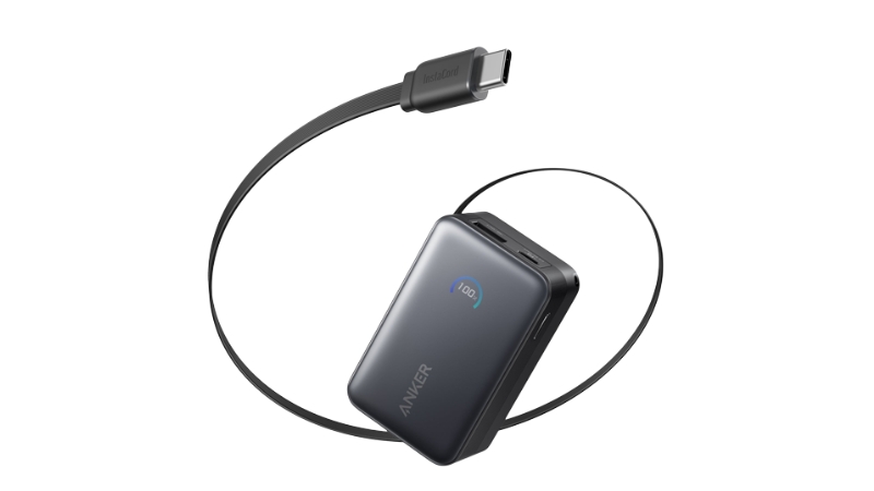 Pin sạc dự phòng Anker Nano 10.000 mAh 45W tích hợp cáp sạc-A1638WSN-2