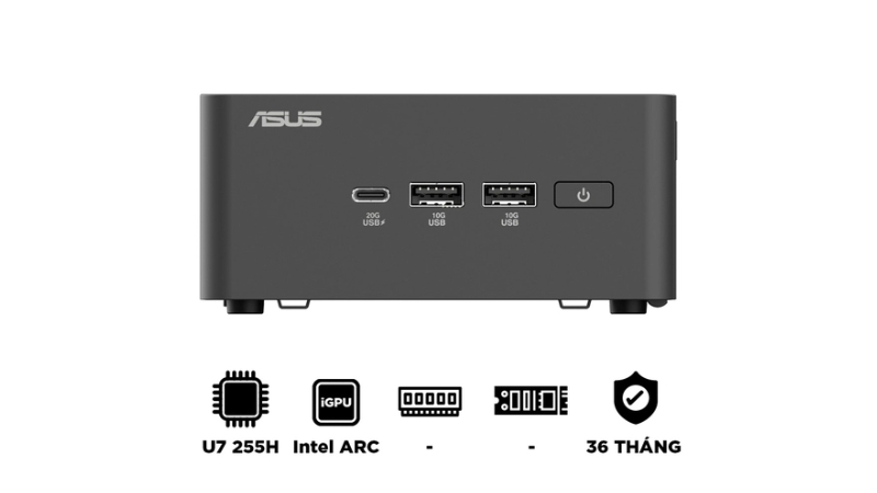 Máy bộ Asus Mini PC NUC 15 Pro Tall RNUC15CRHU700000I (Ultra 7 255H 3Y)-RNUC15CRHU700000I-5