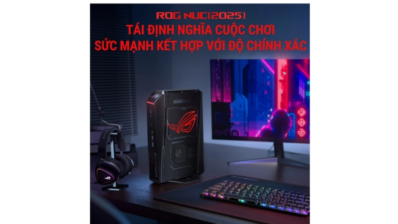 Máy bộ Asus Mini PC ROG NUC RNUC15JNK9X489A4 (Ultra 9 275HX 32GB 1TB RTX 5070 Win11 3Y)-RNUC15JNK9X489A4-11