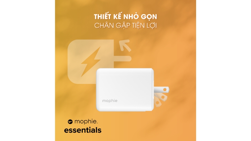 Cốc sạc nhanh Mophie 70W Essentials 2C1A GaN-409915672-12
