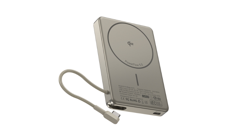 Pin sạc dự phòng Mazer 10.000 mAh PD30W Ai Qi2 MagLink70-M-Ai-MagLink70-NT-4