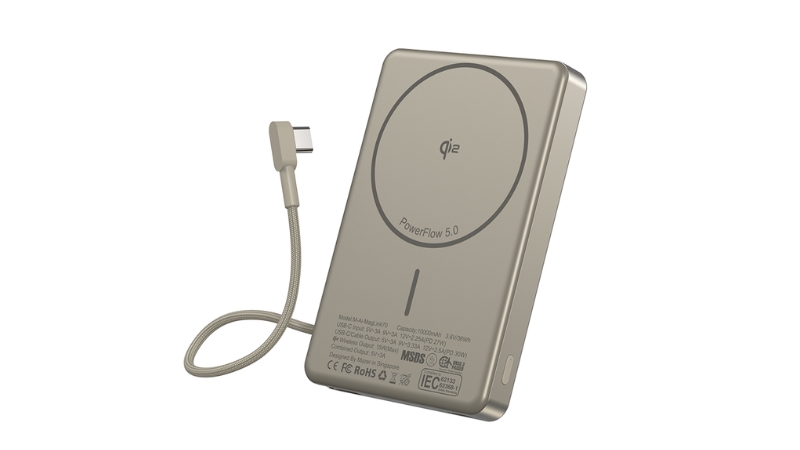 Pin sạc dự phòng Mazer 10.000 mAh PD30W Ai Qi2 MagLink70-M-Ai-MagLink70-NT-5