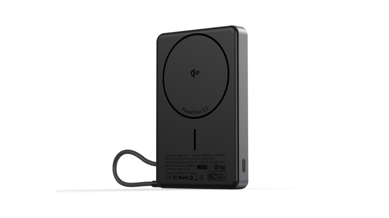 Pin sạc dự phòng Mazer 10.000 mAh PD30W Ai Qi2 MagLink70-M-Ai-MagLink70-NT-13