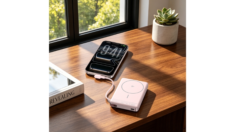 Pin sạc dự phòng Mazer 10.000 mAh PD30W Ai Qi2 MagLink70-M-Ai-MagLink70-NT-18