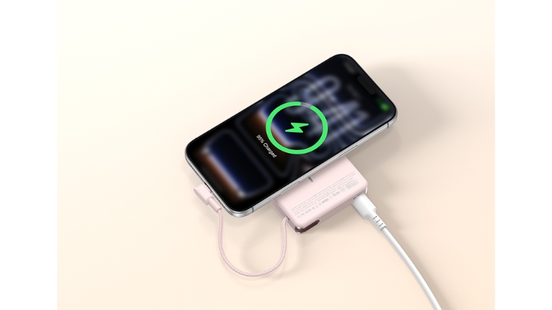 Pin sạc dự phòng Mazer 10.000 mAh PD30W Ai Qi2 MagLink70-M-Ai-MagLink70-NT-19