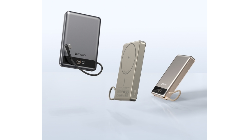 Pin sạc dự phòng Mazer 10.000 mAh PD30W Ai Qi2 MagLink70-M-Ai-MagLink70-NT-21