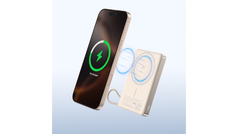 Pin sạc dự phòng Mazer 10.000 mAh PD30W Ai Qi2 MagLink70-M-Ai-MagLink70-NT-27
