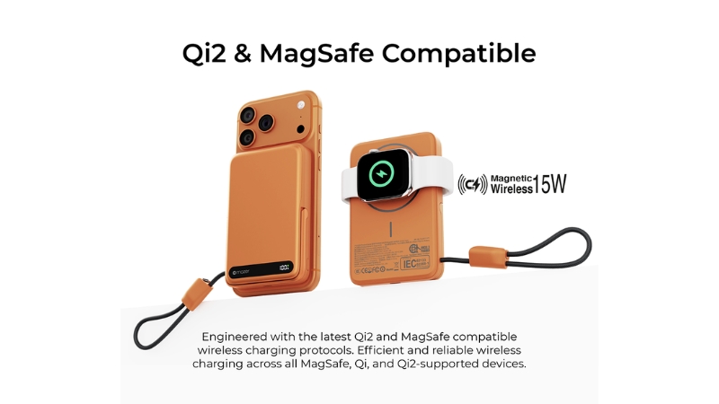 Pin sạc dự phòng Mazer 10.000 mAh PD27W Qi2 MagLink19-M-MagLink19-SO-24