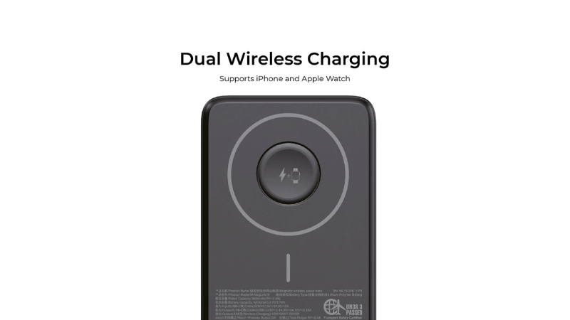 Pin sạc dự phòng Mazer 10.000 mAh PD27W Qi2 MagLink19-M-MagLink19-SO-26