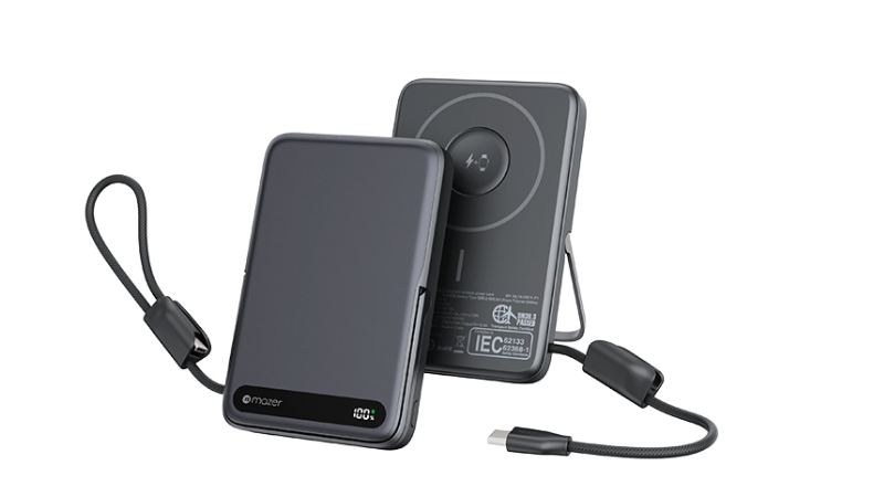 Pin sạc dự phòng Mazer 10.000 mAh PD27W Qi2 MagLink19-M-MagLink19-SO-19