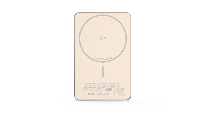 Pin sạc dự phòng Mazer 5.000 mAh PD20W Qi2 MagAir29-M-MagAir29-NT-10