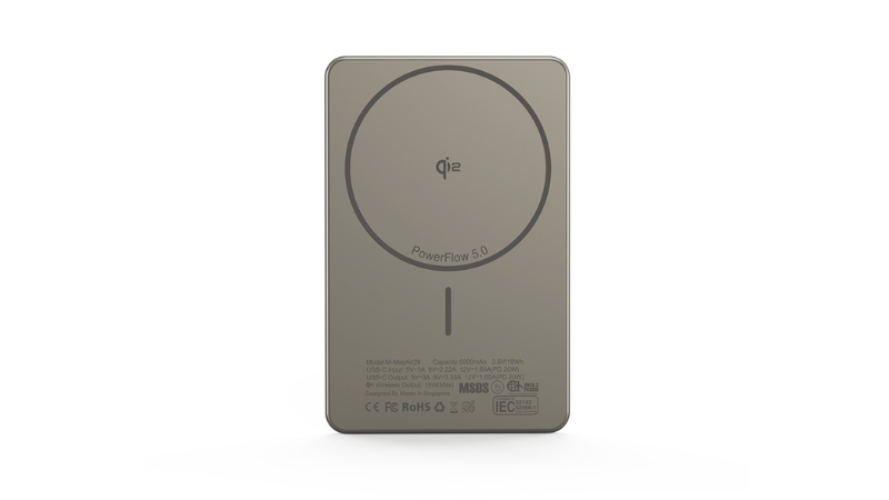 Pin sạc dự phòng Mazer 5.000 mAh PD20W Qi2 MagAir29-M-MagAir29-NT-14