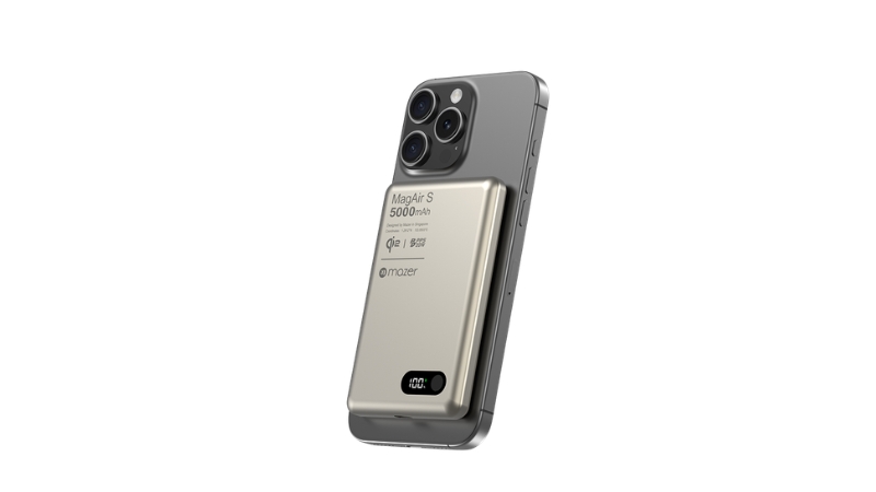 Pin sạc dự phòng Mazer 5.000 mAh PD20W Qi2 MagAir29-M-MagAir29-NT-15