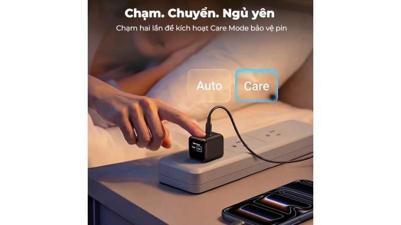 Cốc sạc nhanh Anker 45W Type-C PD Nano A121D-A121DBLSN-9