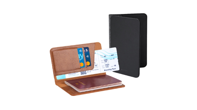 Bao da hộ chiếu Mazer 1 Tag Passport-M-1Tag-Passport-BW-9