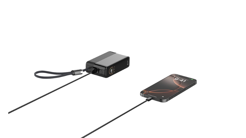 Pin sạc dự phòng Mazer 20.000 mAh 130W PowerCharge tích hợp cáp sạc-M-Ai-PC130L20-V7-BK-10