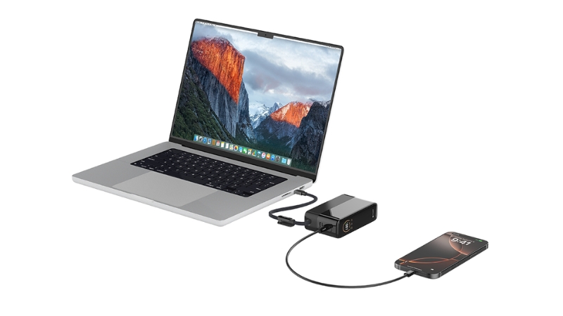 Pin sạc dự phòng Mazer 20.000 mAh 130W PowerCharge tích hợp cáp sạc-M-Ai-PC130L20-V7-BK-14