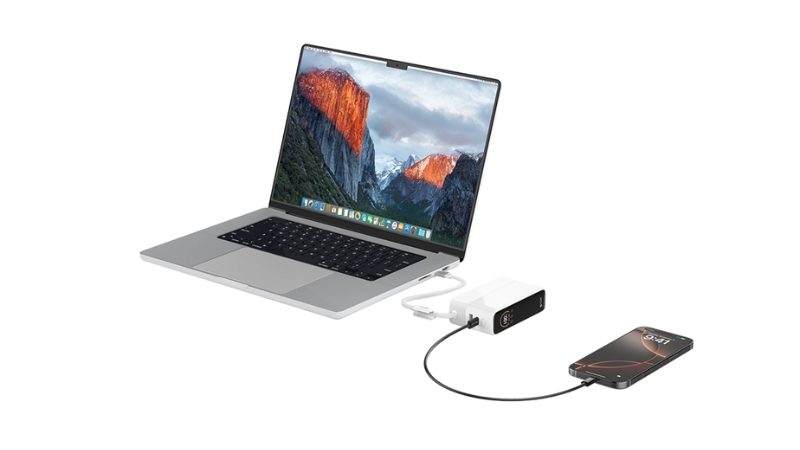 Pin sạc dự phòng Mazer 20.000 mAh 130W PowerCharge tích hợp cáp sạc-M-Ai-PC130L20-V7-BK-12