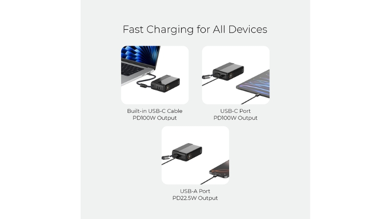 Pin sạc dự phòng Mazer 20.000 mAh 130W PowerCharge tích hợp cáp sạc-M-Ai-PC130L20-V7-BK-23