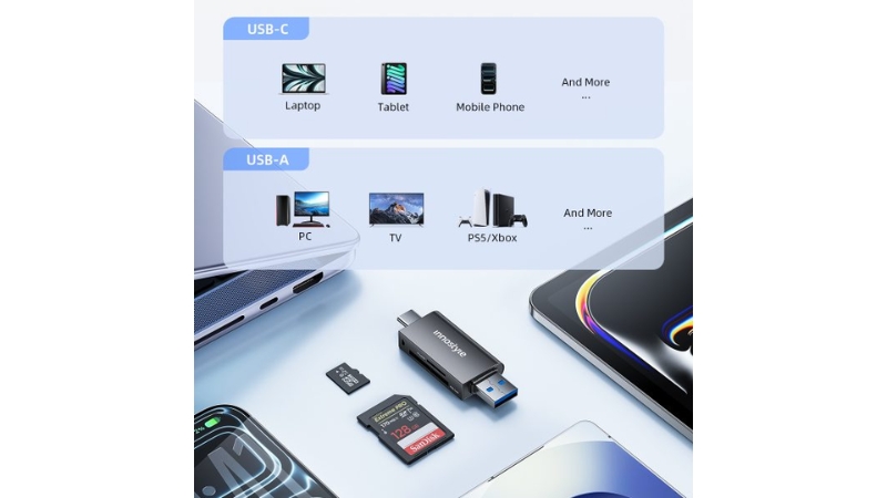 Đầu đọc thẻ nhớ TF SD Innostyle Dual Card Reader Hub-CA-ST3-5