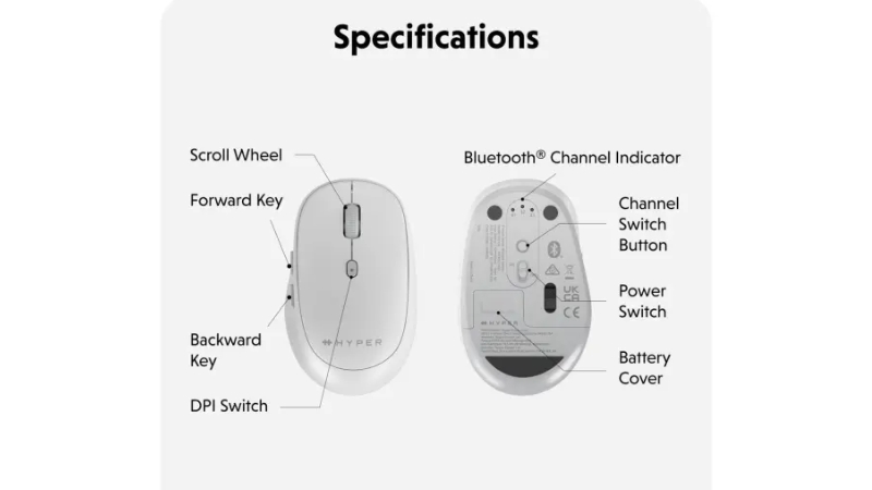 Chuột không dây Hyper HyperSpace HS2100GL-HS2100GL-10