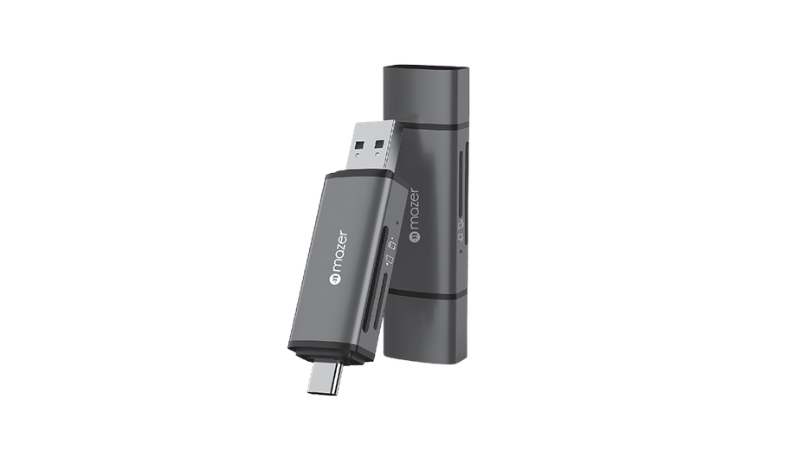 Đầu đọc thẻ nhớ TF SD Mazer Dual Card Reader Hub-M-OTG2CARD-Duo-2