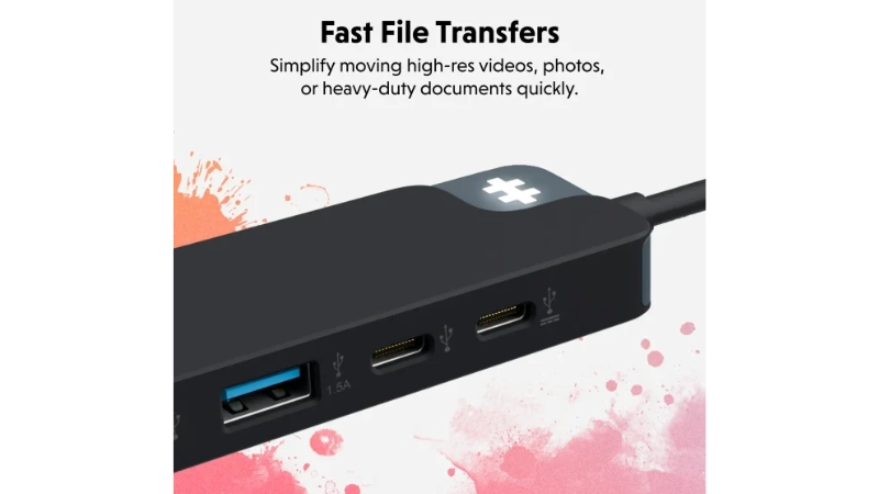 Hub chuyển đổi Type-C HyperDrive Flex 5 in 1 HD4101-HD4101BUGL-3