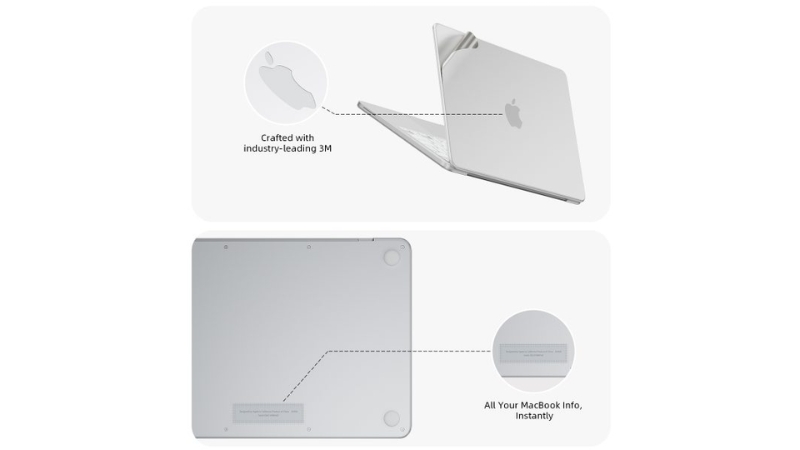Bộ dán MacBook Neo 13 inch Innostyle 6 in 1 Diamond Guard-ISCS3404BP-11
