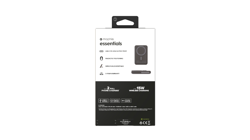 Sạc dự phòng Mophie Essentials Snap+ Powerstation With Stand 10.000 mAh-401117449-17