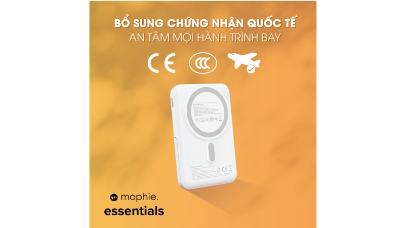Sạc dự phòng Mophie Essentials Snap+ Powerstation With Stand 10.000 mAh-401117449-19