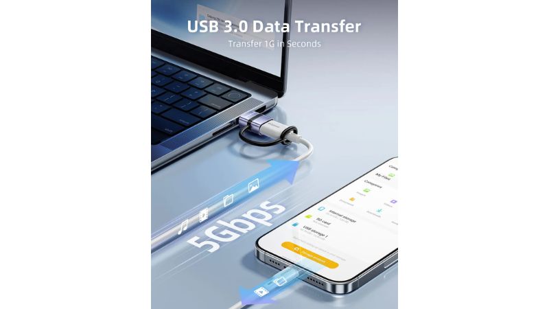 Cổng chuyển OTG Innostyle FlexiLInk USB-C to USB-A Female Silicone Tape ST-510GY-ST-510GY-4
