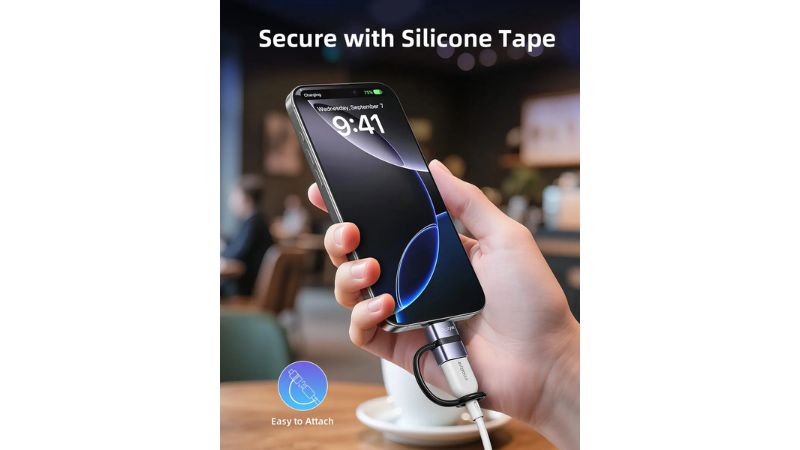 Cổng chuyển OTG Innostyle FlexiLInk USB-C to USB-A Female Silicone Tape ST-510GY-ST-510GY-6