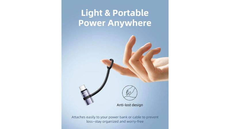 Cổng chuyển OTG Innostyle FlexiLInk USB-C to Lightning Female Silicone Tape ST-530GY-ST-530GY-7