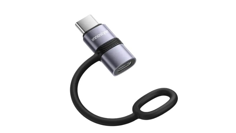 Cổng chuyển OTG Innostyle FlexiLInk USB-C to Lightning Female Silicone Tape ST-530GY-ST-530GY-2