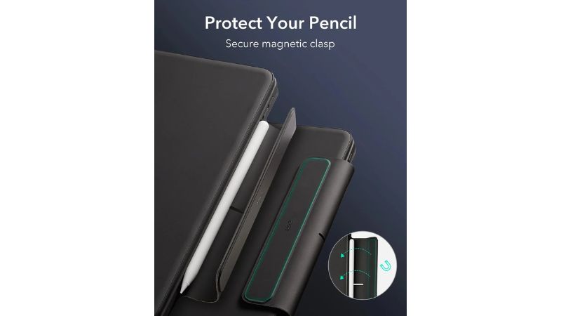 Ốp lưng kèm bàn phím iPad Pro 11 inch (M4 M5) ESR Magnet Rebound 360 độ-4894240200384-4