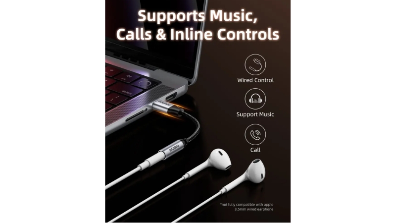 Cổng chuyển OTG Innostyle USB-C to 3.5mm Audio Femal DAC A130GY-A130GY-7
