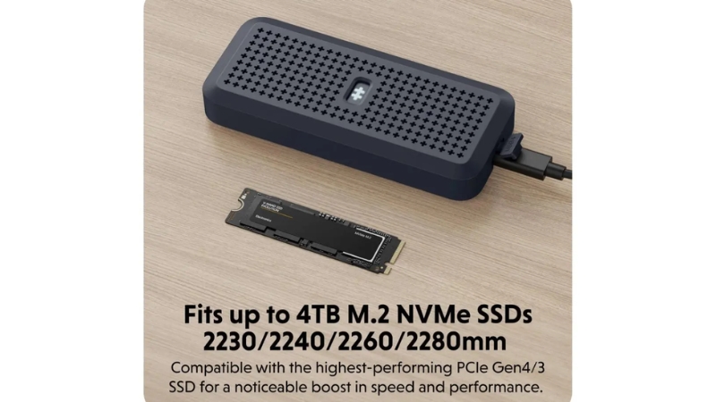 Box ổ cứng SSD HyperDrive Next USB4 NVME SSD Enclosure-HD5001-5
