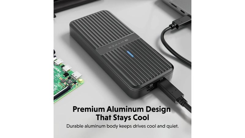 Box ổ cứng SSD HyperDrive Next USB-4 Ver2 80Gbps M.2 PCIe Enclosure-HD2500GL-6