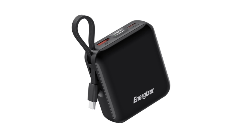 Pin sạc dự phòng Energizer 10.000 mAh 22.5W tích hợp cáp Type-C to Type-C-UE10095PQBK-4