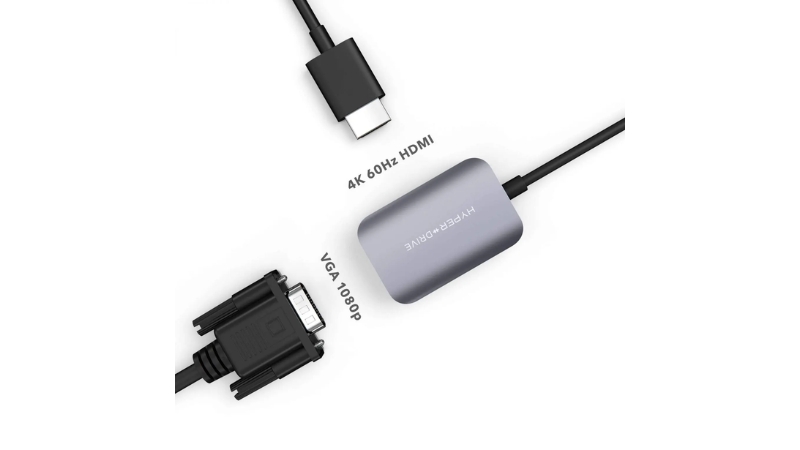 Cổng chuyển HyperDrive HDMI VGA 4K60HZ 2 in 1 USB-C HD-C2HV-GR-HD-C2HV-GR-5