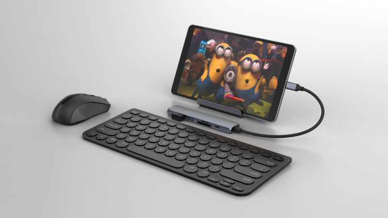Hub chuyển đổi HyperDrive 6 in 1 Type-C HD22E-HD22E-GRAY-7