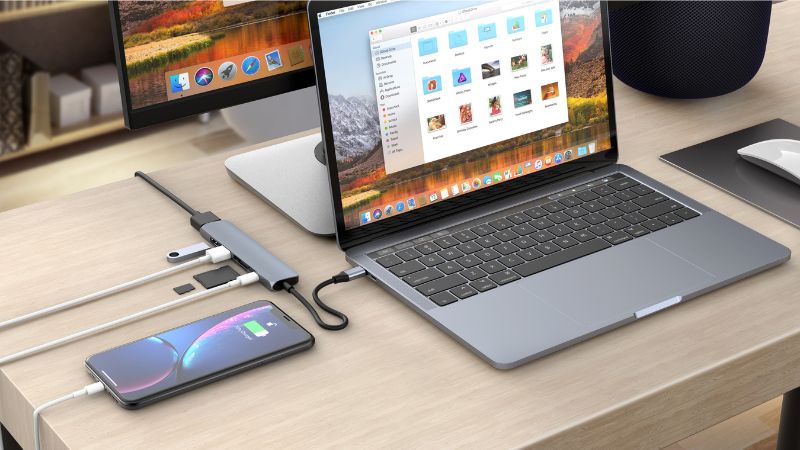 Hub chuyển đổi HyperDrive 6 in 1 Type-C HD22E-HD22E-GRAY-10