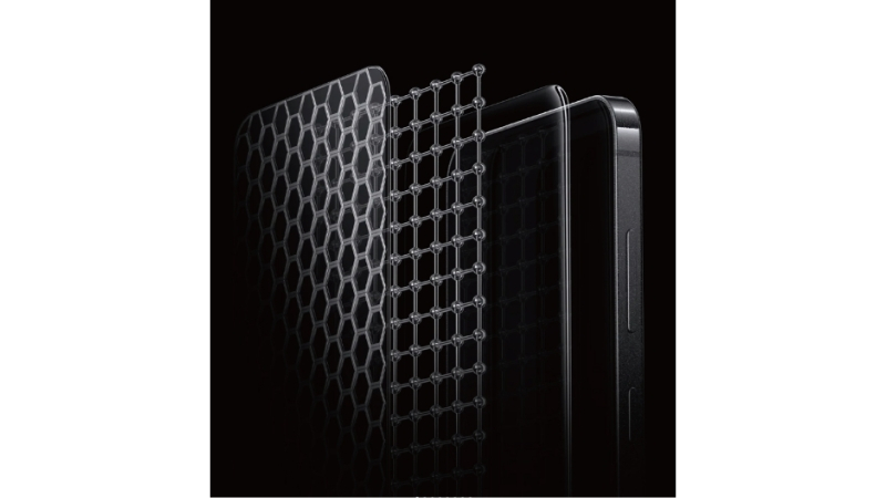 Dán kính cường lực chống nhìn trộm iPhone 18 Pro Mipow IRONBULL có khay dán-BJ810-BK-2