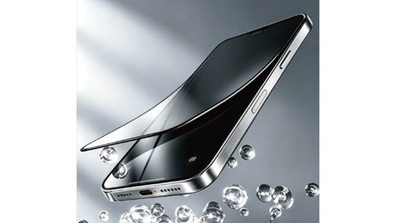 Dán kính cường lực chống nhìn trộm iPhone 18 Pro Mipow IRONBULL có khay dán-BJ810-BK-7