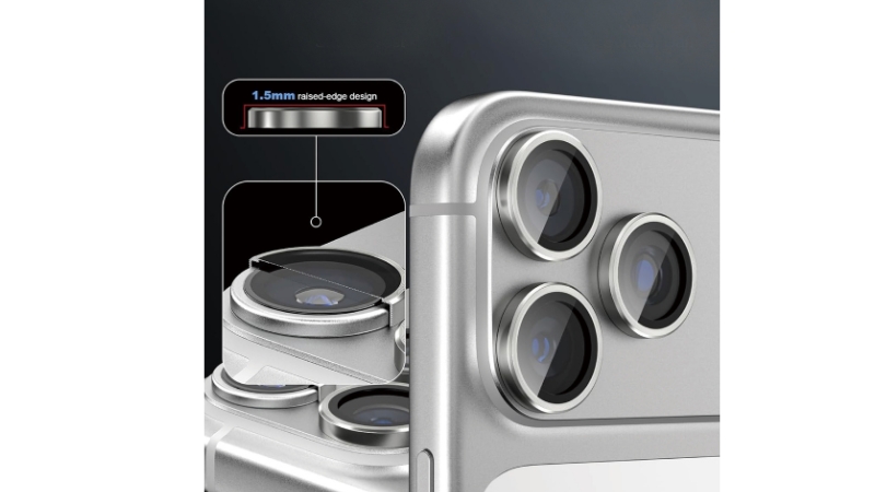 Dán bảo vệ camera iPhone 18 Pro 18 Pro Max Mipow IRONBULL Titanshield-BJ18A-RD-3