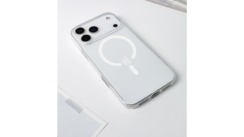 Ốp lưng MagSafe iPhone 18 Pro 17 Pro Mipow IRONBULL Tempered Glass trong suốt-MGC18A-CR-7