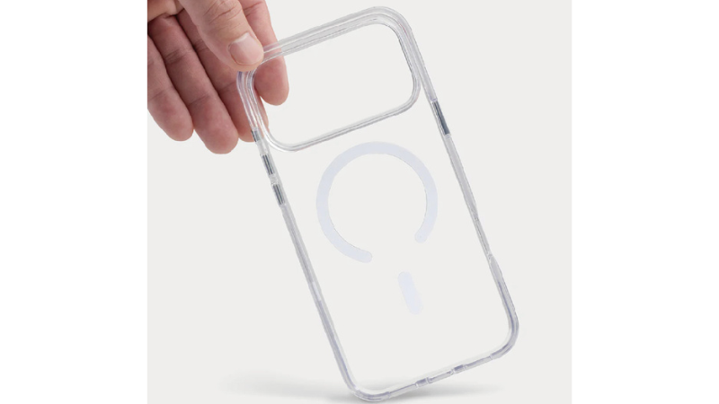 Ốp lưng MagSafe iPhone 18 Pro Max 17 Pro Max Mipow IRONBULL Tempered Glass trong suốt-MGC18B-CR-6