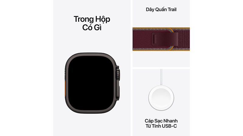 Apple Watch Ultra 4 (2026) 49mm 5G Viền Titan Dây Trail-MJC34SA A-4