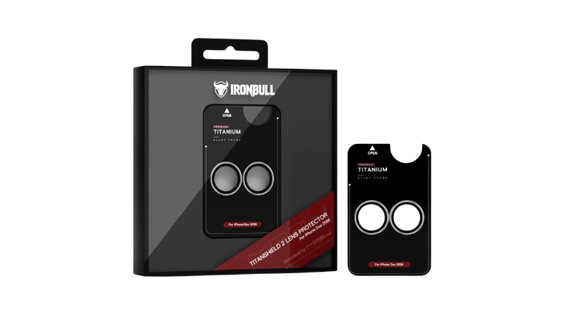 Dán bảo vệ camera iPhone Duo Mipow IRONBULL Titanshield-BJ18B-BU-8