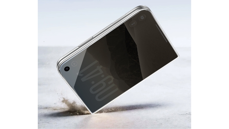 Dán kính cường lực chống nhìn trộm iPhone Duo Mipow IRONBULL có khay dán-BJ812-BK-2